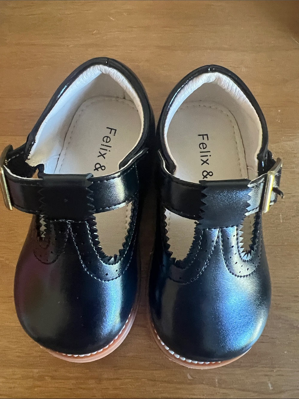 Black Patent T-Strap Dress Shoes for Kids